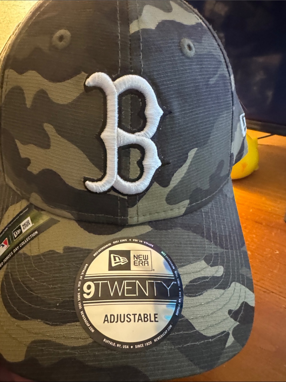 Red Sox New Era Camouflage 9TWENTY Hat Armed Forces Collection
